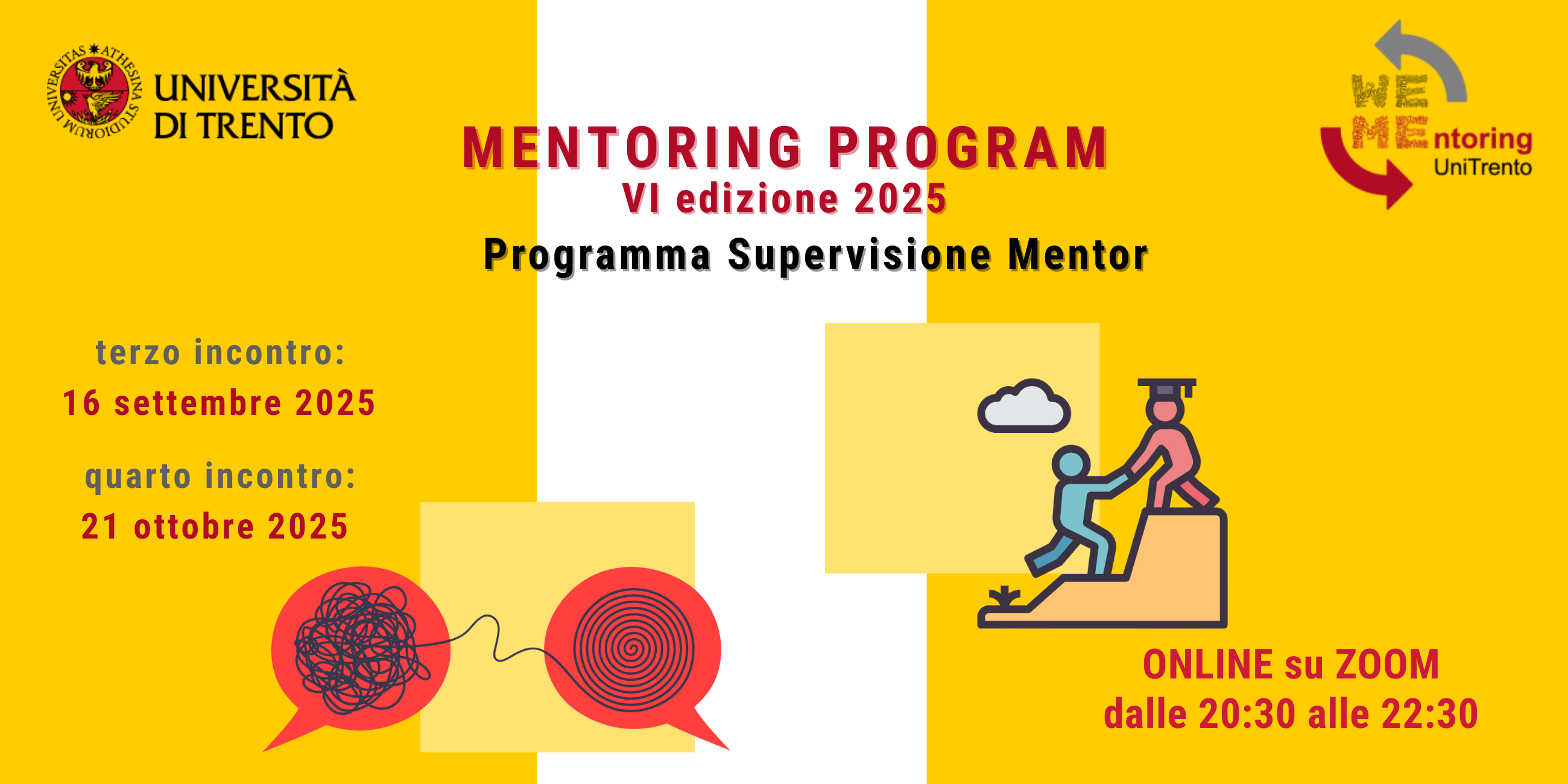 Mentoring Program VI edizione 2025: Programma supervisione Mentor 4° incontro Mentoring Program VI edizione 2025: Programma supervisione Mentor 4° incontro