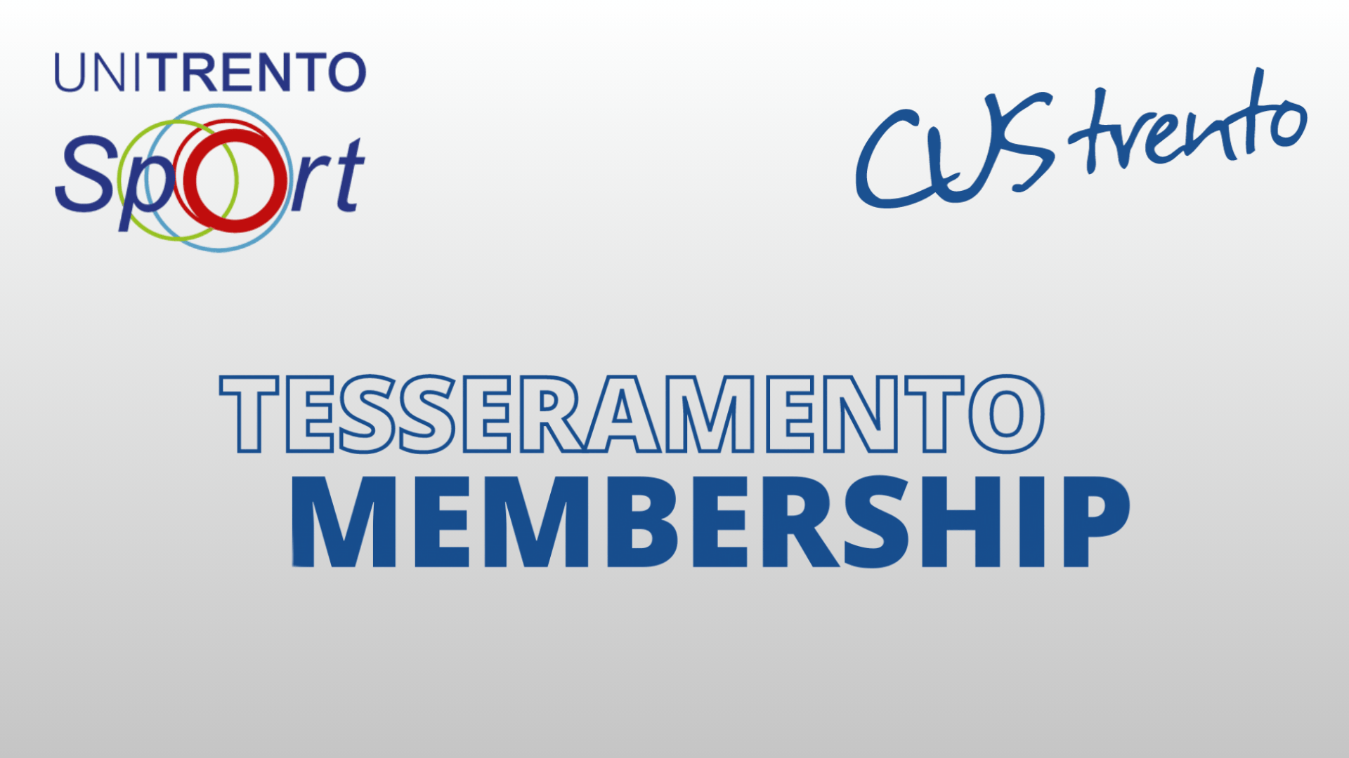 Tesseramento CUS UniTrentoSport