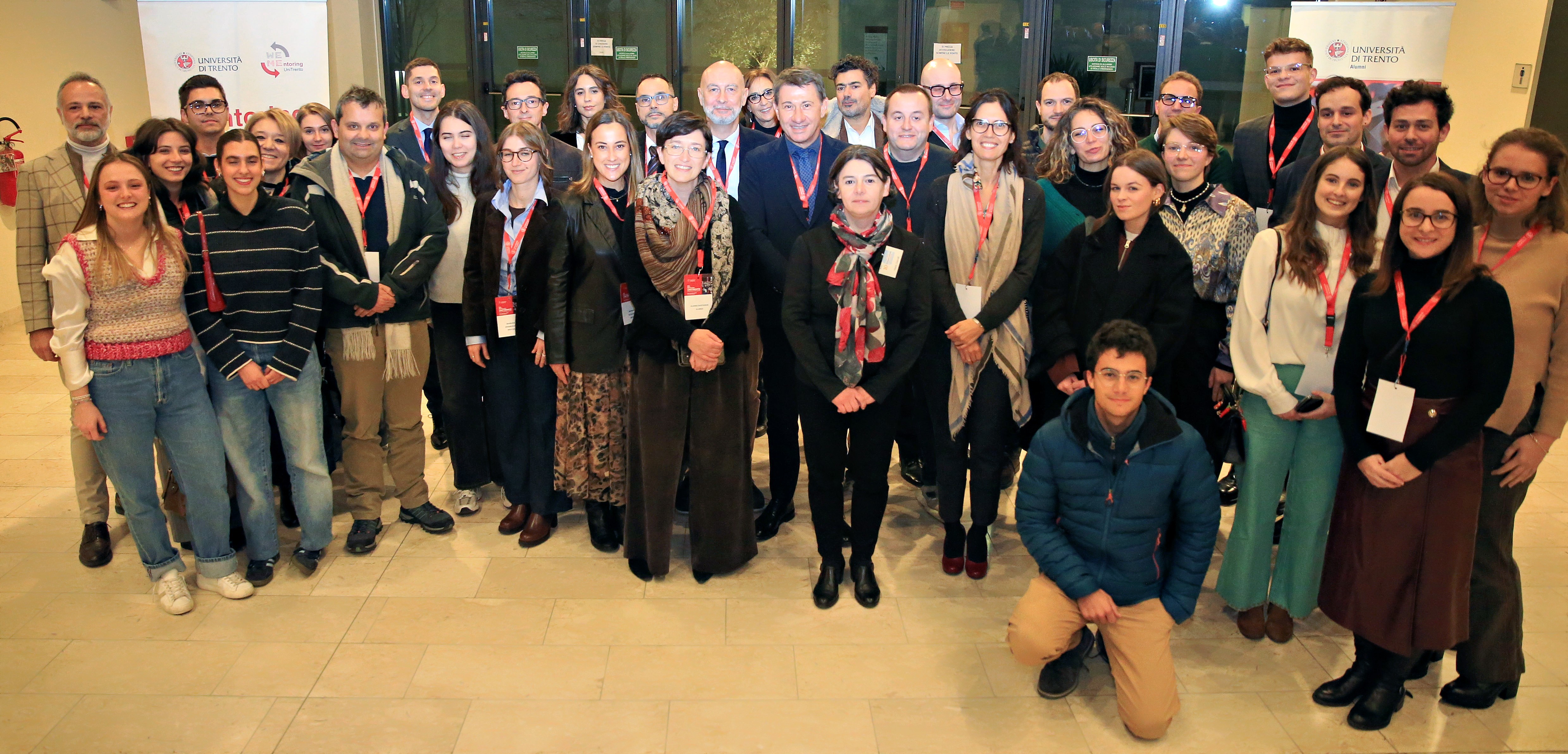 Foto di gruppo Mentor e Mentee ed. 2025 ©UniTrento ph. Pierre Teyssot