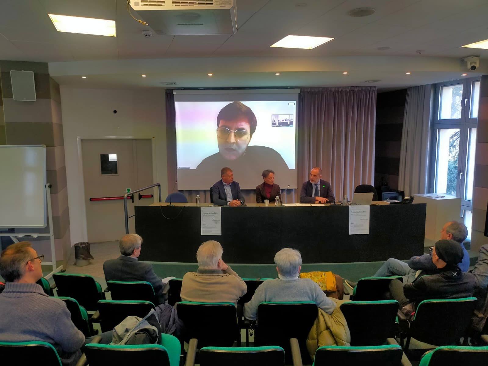 Un momento della cerimonia di premiazione