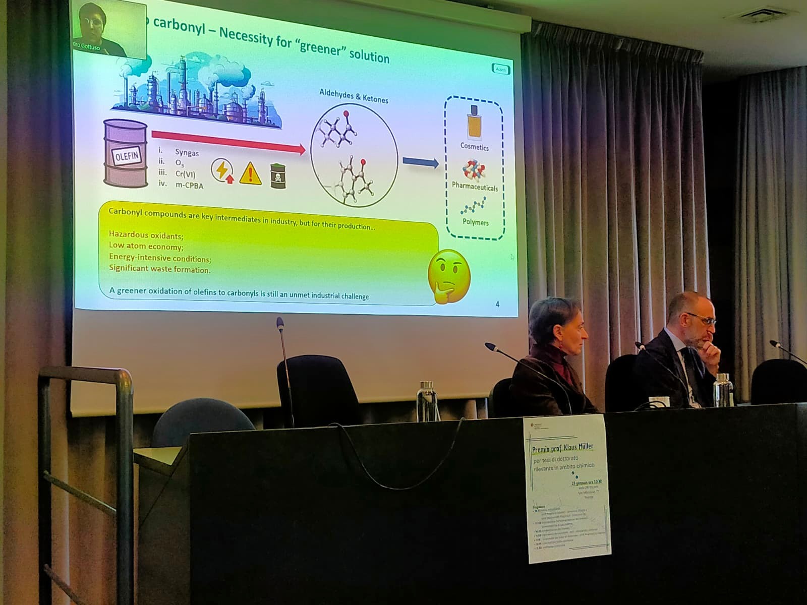 Alessandro Gottuso presenta la tesi di dottorato vincitrice