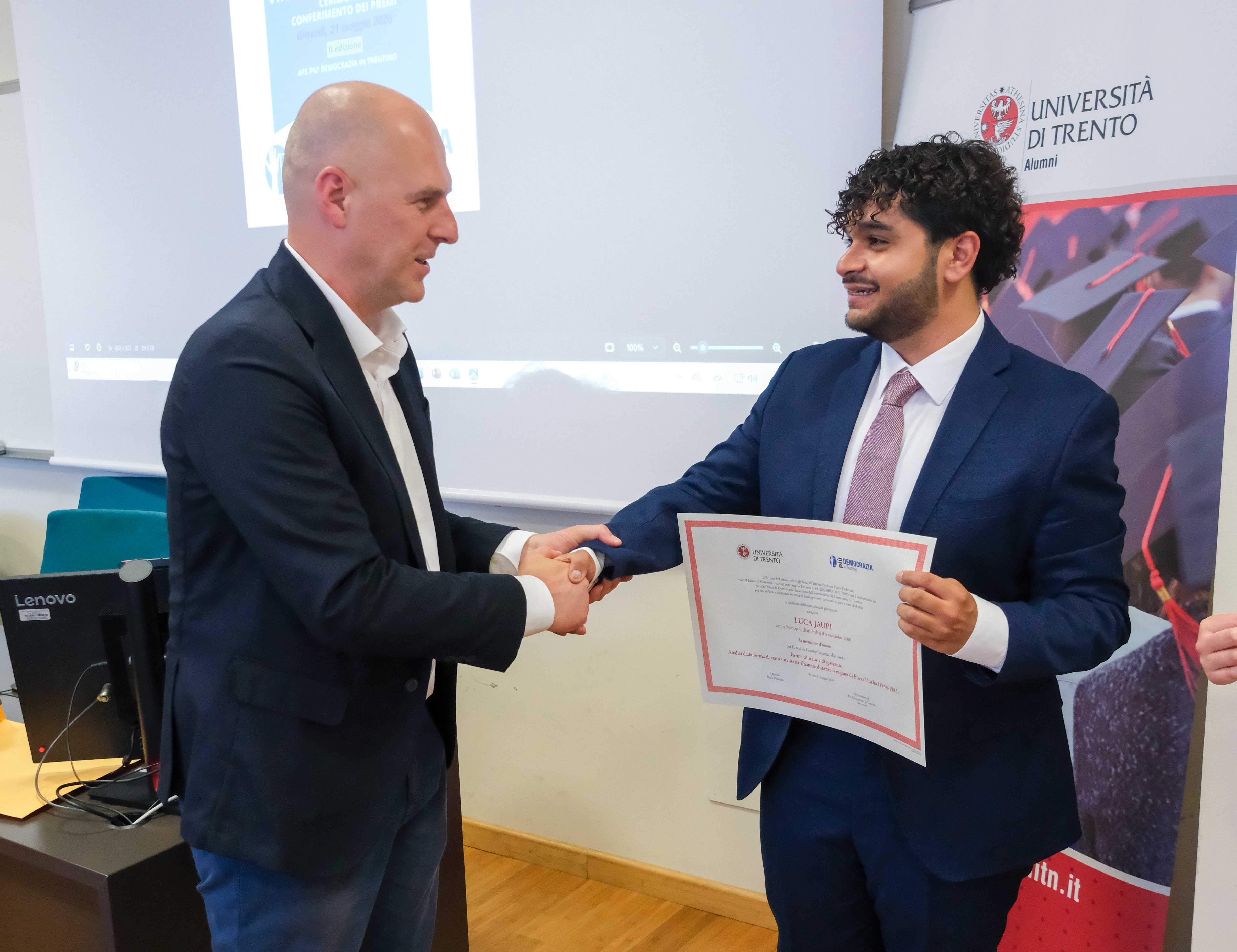 Premiazione Vince la Democrazia 2026