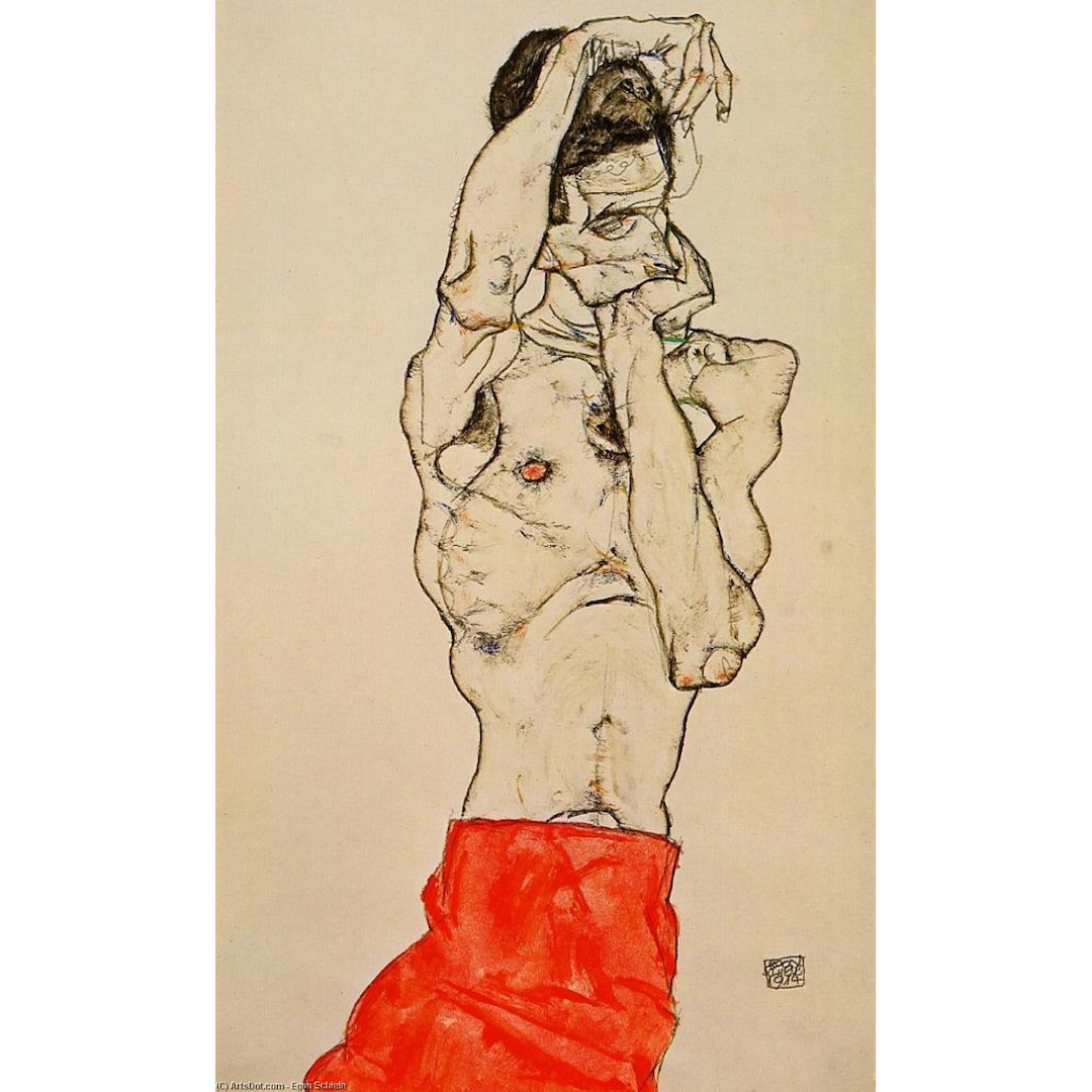 Egon Schiele - Autoritratto