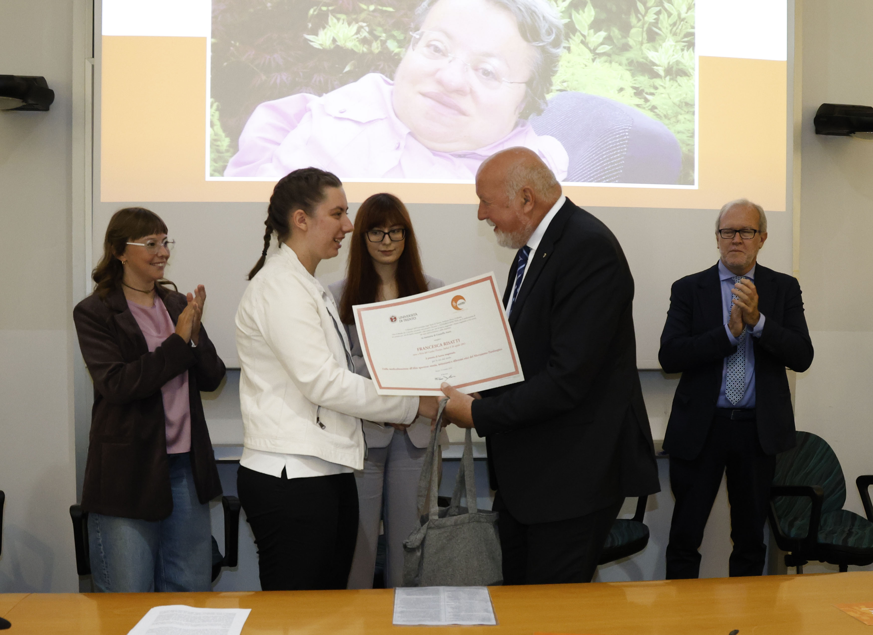 Premiazione ©UniTrento ph. Federico Nardelli