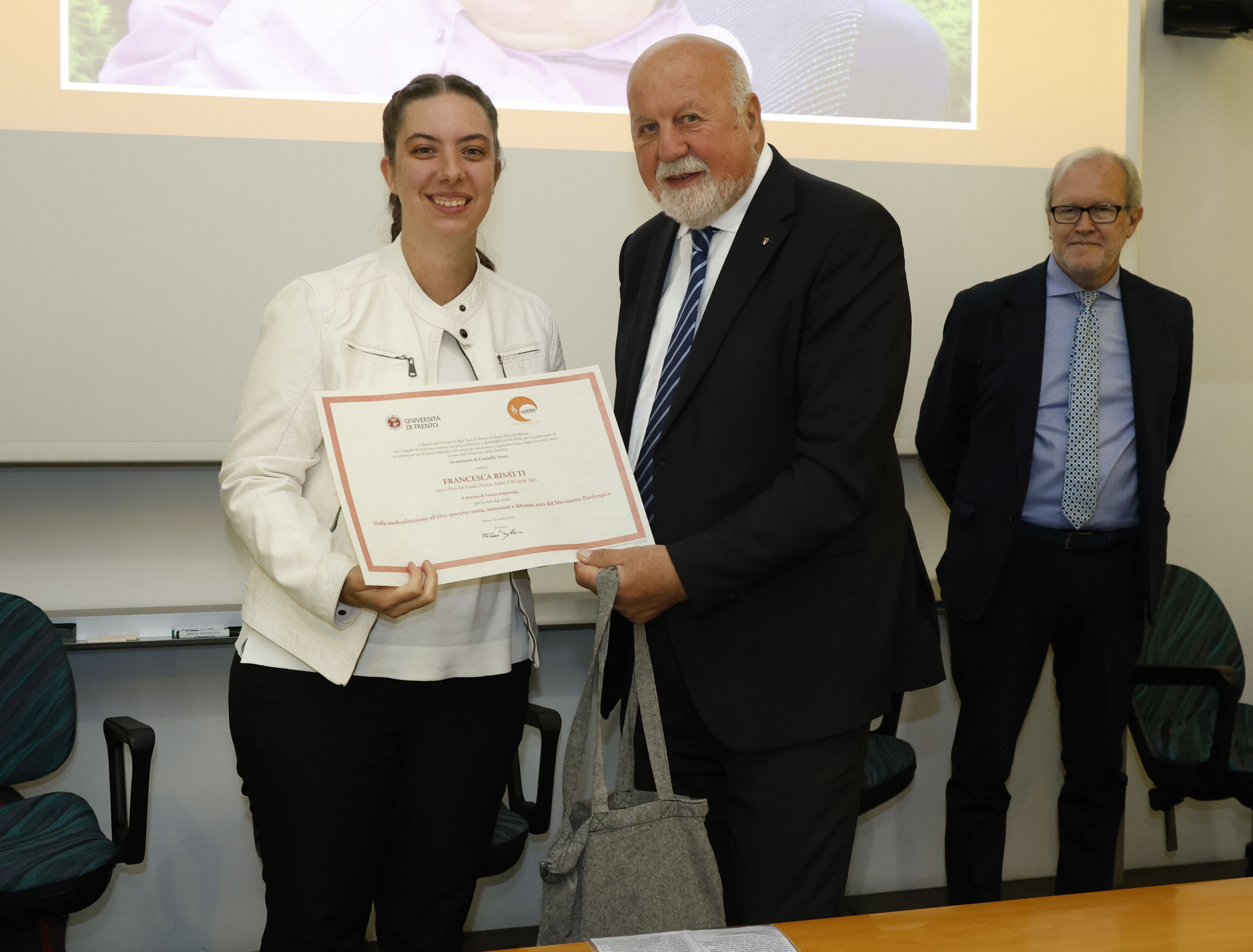 Premiazione ©UniTrento ph. Federico Nardelli
