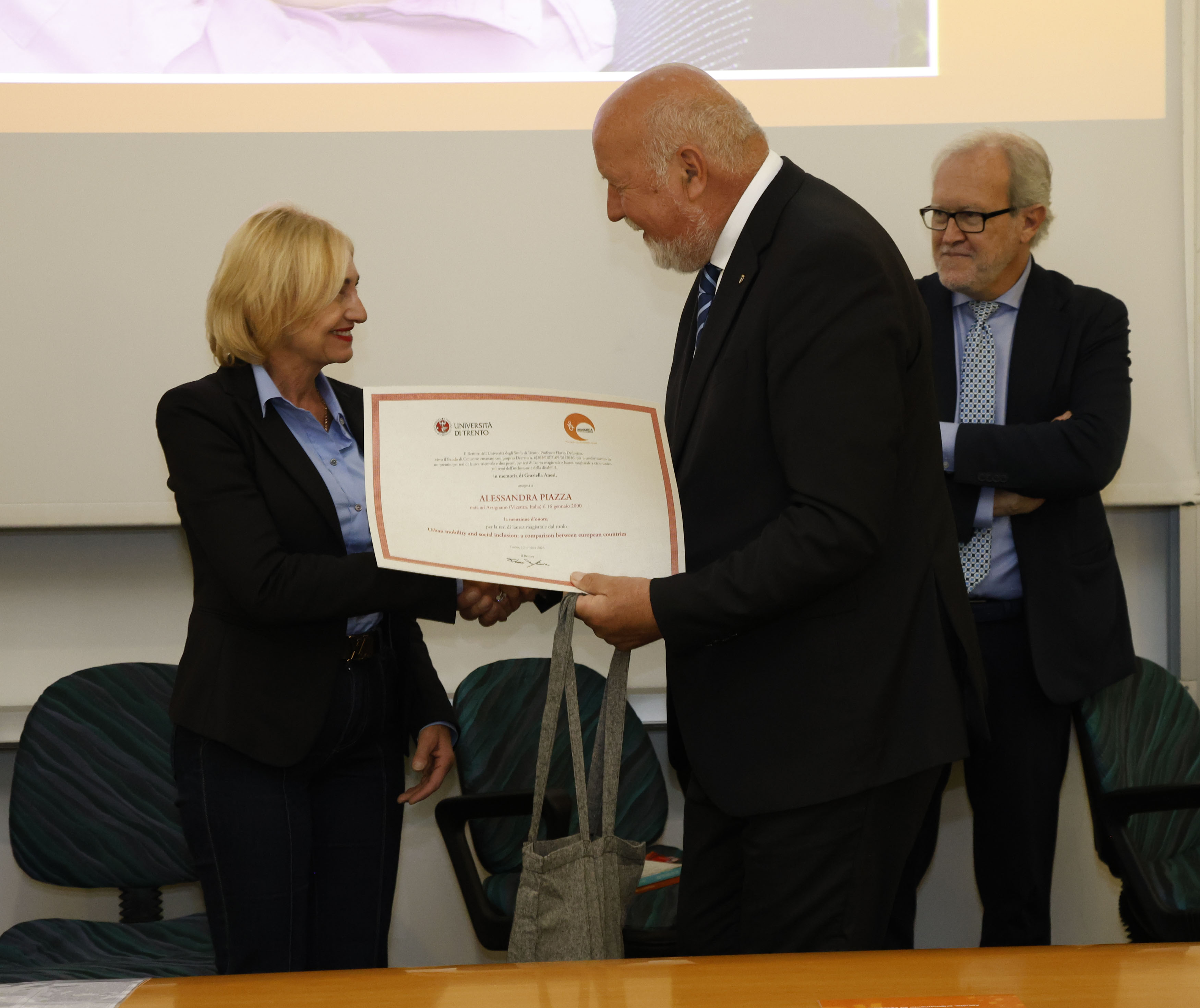 Premiazione ©UniTrento ph. Federico Nardelli
